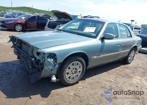 2005 Mercury Grand Marquis Gs из США, поврежденный, VIN 2MEFM74W85X650742